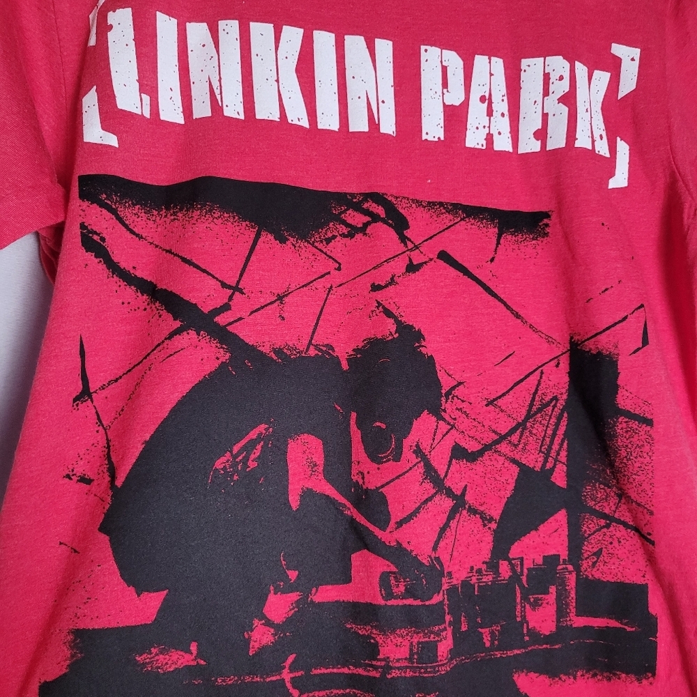 Linkin Park Meteora Album Rock Band Tee Heathered Red Unisex Size Medium - Picture 3 of 7